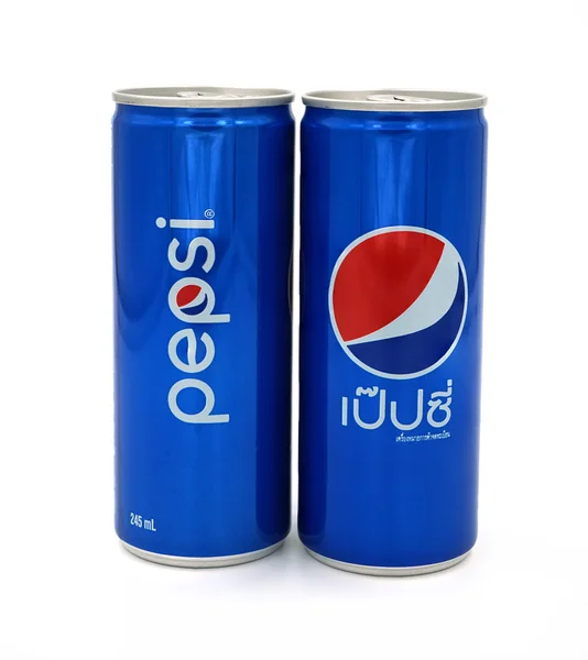 THAÏLANDE - 23 MARS 2015 : Canette de 245ml Pepsi isolée sur Wh — Photo