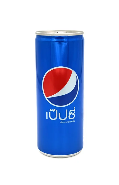 THAÏLANDE - 23 MARS 2015 : Canette de 245ml Pepsi isolée sur Wh — Photo