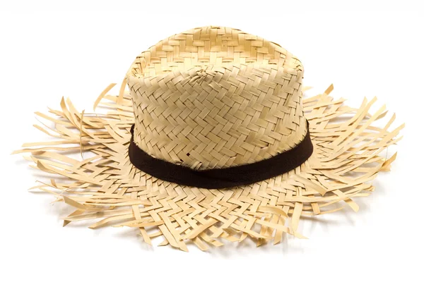 Straw hat isolated on a white background — Stock Photo, Image