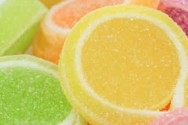 Jöle tatlısı, aromalı meyve, şekerli tatlı....