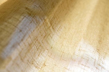 Sarı arka plan aydınlatma perdesi dokuyla kapat