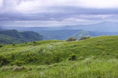 Yeşil tepeler ve dağlar