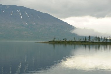 Kuzey Kutbu 'ndaki Putorana Platosu' nda Lama Gölü.