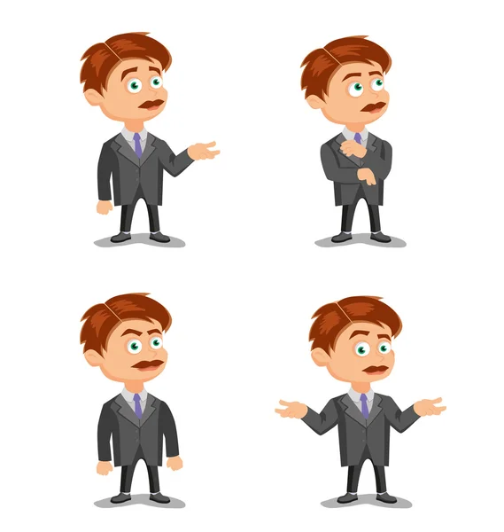 Set of man characters — Stock Vector