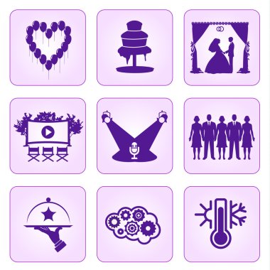 Set düğün simgeler