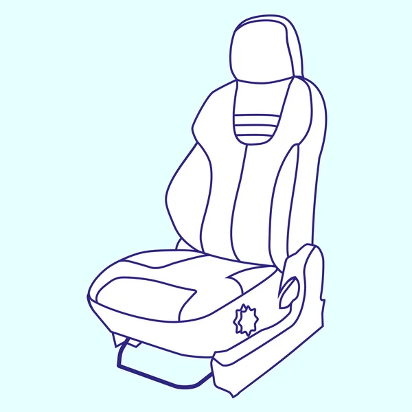 Asiento de coche — Vector de stock