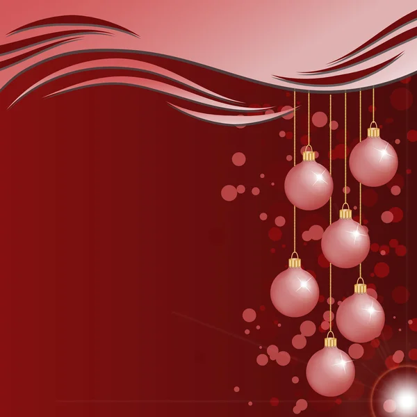 Jul bakgrund med grannlåt och text utrymme — Stock vektor