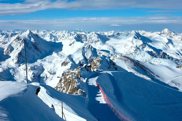 Snow mountains in Austria — Stock Photo, Image