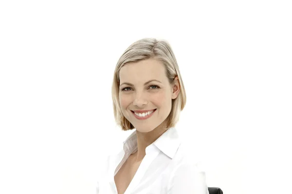 Pretty young female office worker — Stock Photo, Image