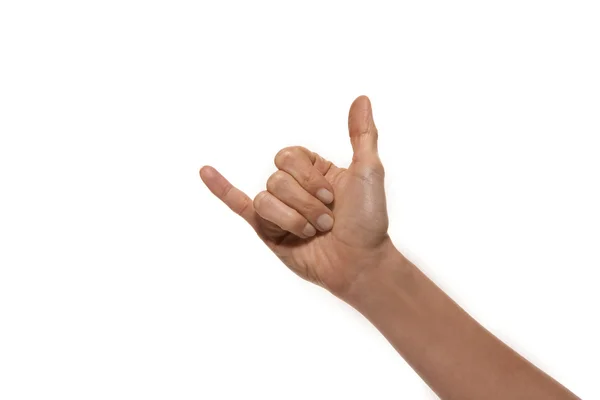 Handzeichen bedeutet coole Haltung — Stockfoto