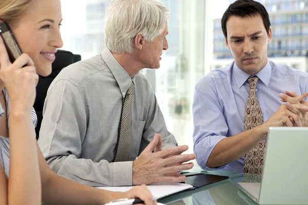 Reunião de negócios com CEO — Fotografia de Stock