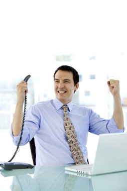 Başarılı orta yaşlı işadamı