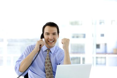 Başarılı orta yaşlı işadamı