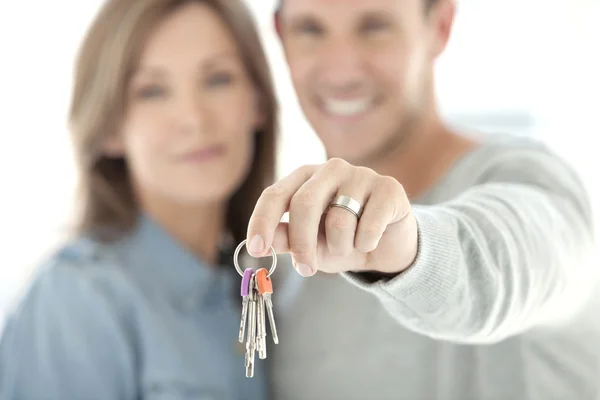 Home Keys in hand. — Stock Photo, Image