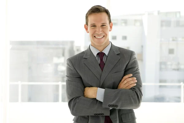 Single young businessman — Stock Photo, Image