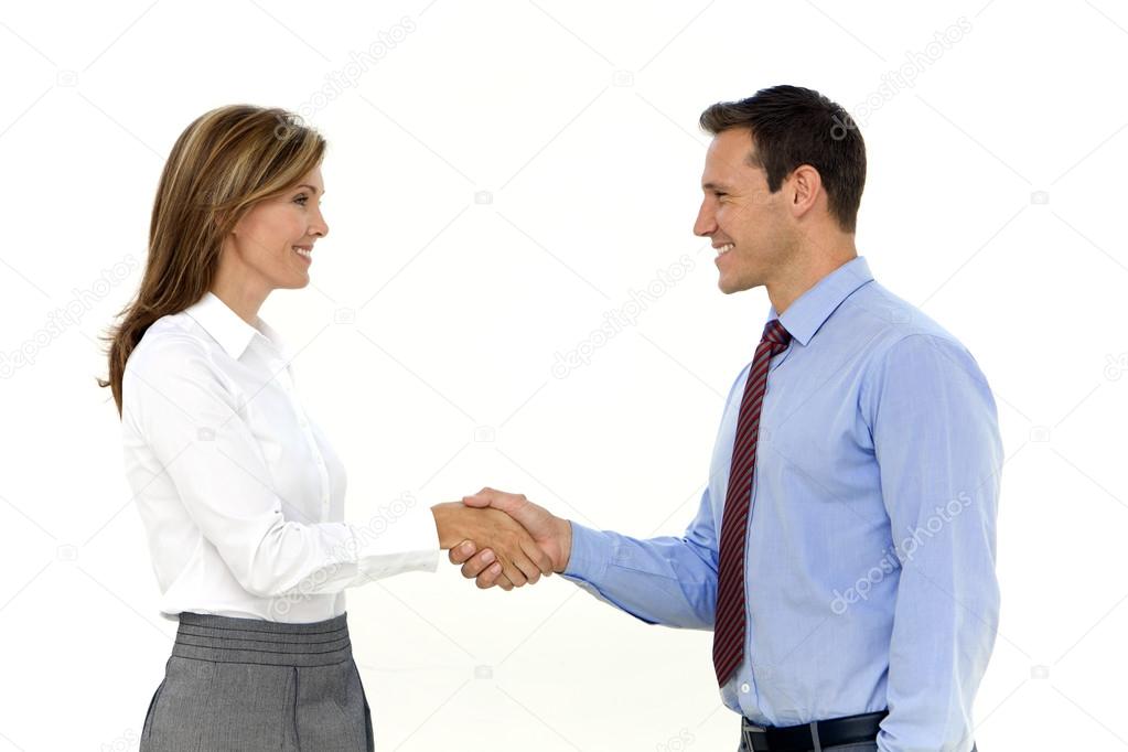 Business handshake for a successful agreement