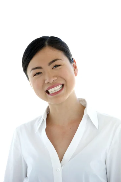 Boldog ázsiai-amerikai nő — Stock Fotó