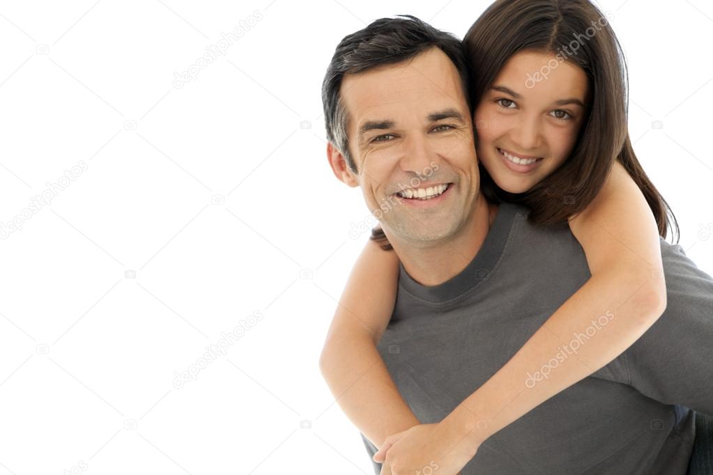 Father and Daughter having fun