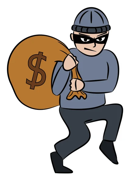 Robber — Stock Vector