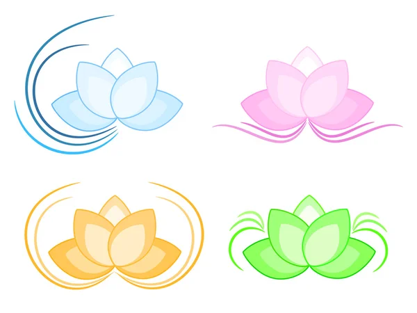 Lotus Logo Set — Stockvektor