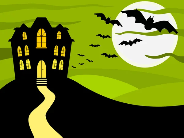 Halloween yeşil arka plan