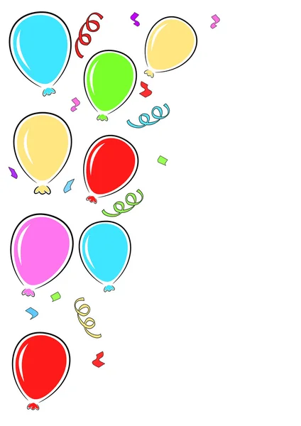 Party balloons border