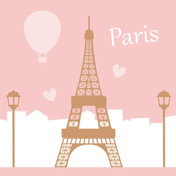 Paris vektör illüstrasyonu.