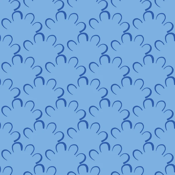 Vektor Nahtlose Muster Textur Hintergrund Handgezeichnete Und Blaue Farben — Stockvektor