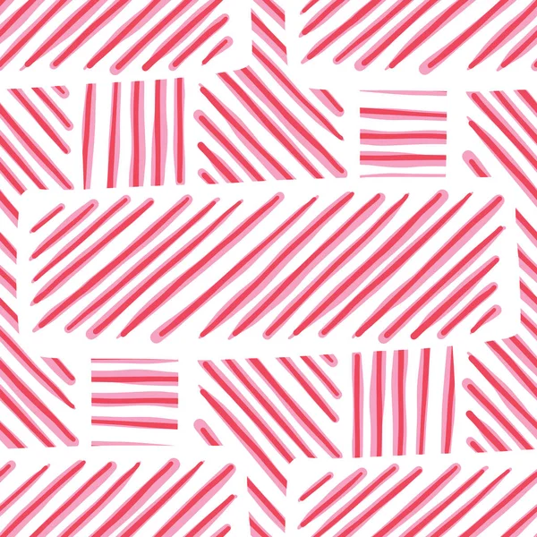 ベクトルシームレスなテクスチャ背景パターン 手描き ピンク — ストックベクタ