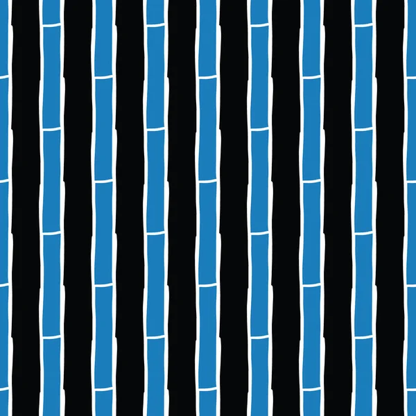 Vektor Nahtlose Textur Hintergrundmuster Handgezeichnet Blaue Weiße Und Schwarze Farben — Stockvektor