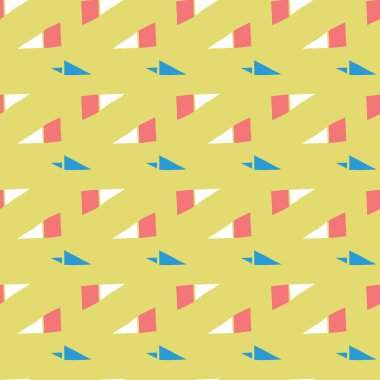 Vektörsüz doku arkaplan deseni. El çizimi, sarı, kırmızı, mavi ve beyaz renkler.