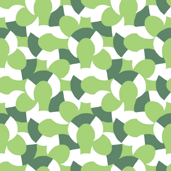 矢量无缝纹理背景模式 绿色和白色 — 图库矢量图片