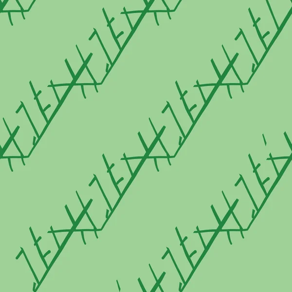 矢量无缝纹理背景模式 手绘和绿色 — 图库矢量图片
