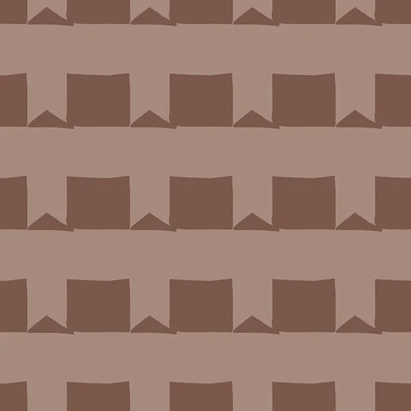 Vector Seamless Texture Background Pattern Hand Drawn Brown Colors — Stock Vector