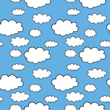 Vektörsüz doku arkaplan deseni. El çizimi, mavi, beyaz ve siyah renkler.