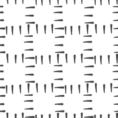 Vektörsüz doku arkaplan deseni. El çizimi, koyu gri ve beyaz renkler.