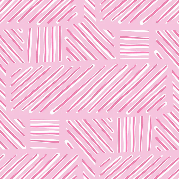 Patrón Fondo Textura Sin Costura Vectorial Colores Dibujados Mano Rosa — Vector de stock
