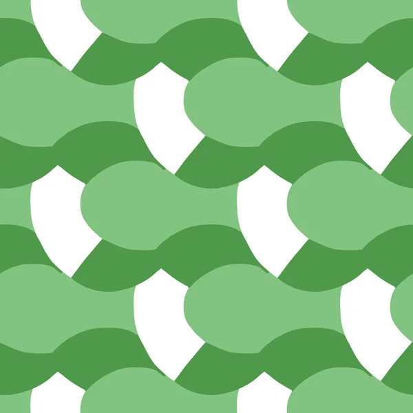 Векторный Бесшовный Текстурный Фон Ручной Рисунок Зеленый Белый Цвета — стоковый вектор