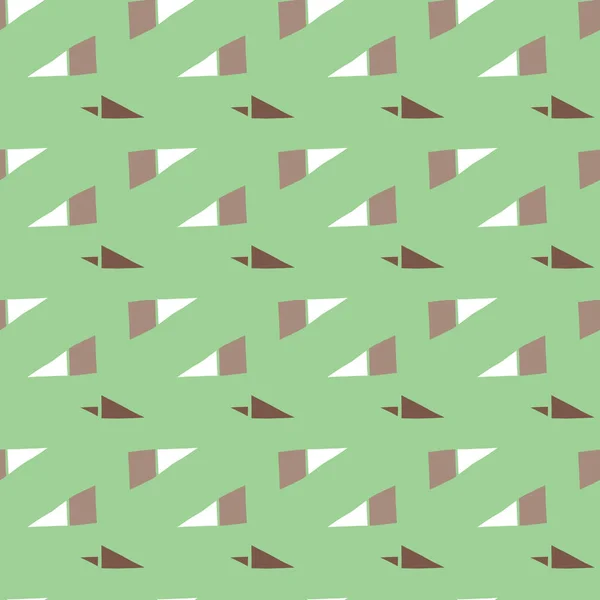 Векторный Бесшовный Текстурный Фон Цвет Ручной Работы Зеленый Коричневый Белый — стоковый вектор