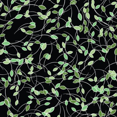 Vektörsüz doku arkaplan deseni. El çizimi, siyah, yeşil ve beyaz renkler.