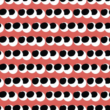 Vektörsüz doku arkaplan deseni. El çizimi, kırmızı, siyah ve beyaz renkler.