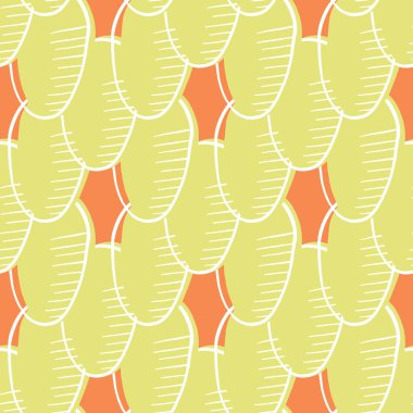 Vektörsüz doku arkaplan deseni. El çizimi, sarı, turuncu ve beyaz renkler.