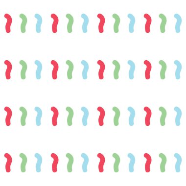 Vektörsüz doku arkaplan deseni. El çizimi, kırmızı, yeşil, mavi ve beyaz renkler.