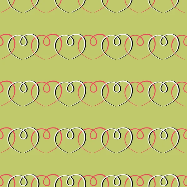 Векторний Безшовний Візерунок Текстури Фону Мальовані Рукою Зелений Червоний Білий — стоковий вектор