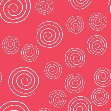 Vektörsüz doku arkaplan deseni. El çizimi, kırmızı ve beyaz renkler.