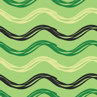 Vektörsüz doku arkaplan deseni. El çizimi, yeşil ve siyah renkler.