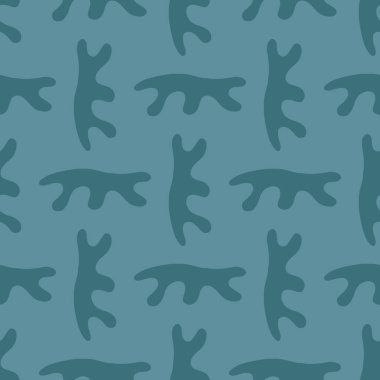 Vektörsüz doku arkaplan deseni. El çizimi ve mavi renkler.