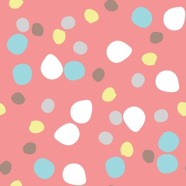 Vektörsüz doku arkaplan deseni. Kırmızı arkaplanda el çizimi ve renkli.