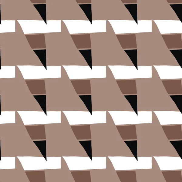 Vektor Nahtlose Textur Hintergrundmuster Handgezeichnet Braun Schwarz Und Weiß — Stockvektor