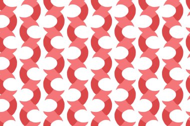 Vektör dokusu arka plan, kusursuz desen. El çizimi, kırmızı ve beyaz renkler.